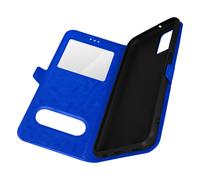 Funda para Samsung Galaxy A03s / A02s Ventana Doble Soporte Vídeo Azul