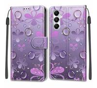 Funda para Samsung Galaxy A05s, Carcasa Libro con Tapa de Cuero Piel Billetera Case Flip Cover con Kickstand, Hebilla Magnetica, Ranuras para Tarjetas Carcasa para Samsung Galaxy A05s Funda