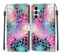 Funda para Samsung Galaxy A05s, Carcasa Libro con Tapa de Cuero Piel Billetera Case Flip Cover con Kickstand, Hebilla Magnetica, Ranuras para Tarjetas Carcasa para Samsung Galaxy A05s Funda