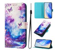 Funda para Samsung Galaxy A13, piel de primera calidad, pintada, tipo cartera, función atril, con ranuras para tarjetas, compatible con Samsung Galaxy A13, Dream Valley