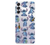 Funda para Samsung Galaxy A14 5G Oficial de Lilo & Stitch Patron Transparente para Proteger tu móvil. Carcasa para Samsung de Silicona Flexible con Licencia Oficial de Disney