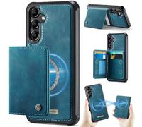 Funda para Samsung Galaxy A14/M44,Cartera MagSafe Magnética con Bloqueo RFID, Funda de Cierre Magnético, Cartera de Cuero PU con Soporte, Ranura para Tarjetas, Case para Samsung Galaxy A14/M44, Verde