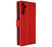 Funda para Samsung Galaxy A14 Tarjetero Soporte Vídeo Rojo