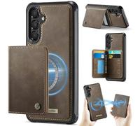 Funda para Samsung Galaxy A17/A26,Cartera MagSafe Magnética con Bloqueo RFID, Funda de Cierre Magnético, Cartera de Cuero PU con Soporte, Ranura para Tarjetas, Case para Samsung Galaxy A17/A26, Marrón