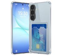 Funda para Samsung Galaxy A17 / A26 Case con Ranura para Tarjeta, Carcasa Silicona TPU Transparente Suave Delgado Estuche Bumper Antigolpes Prueba de Arañazos Case para Samsung Galaxy A17 / A26