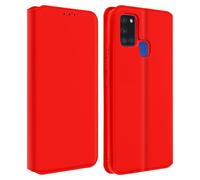 Funda para Samsung Galaxy A21s libro billetera F. Soporte - Rojo