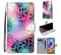 Funda para Samsung Galaxy A21s PU Cartera Flip
