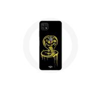 Funda para Samsung Galaxy A22 5G Logo de Cobra Kai Amarillo Fondo Negro Poster de la Serie