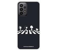 Funda para Samsung Galaxy A23 5G Oficial de Snoopy Peanuts Personajes Beatles Transparente para Proteger tu móvil. Carcasa para Samsung Galaxy de Silicona Flexible con Licencia Oficial de Disney