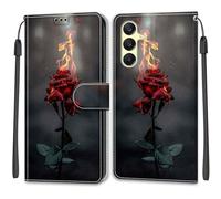 Funda para Samsung Galaxy A25 5G, Fuego y Rosas