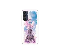 Funda para Samsung Galaxy A25 Torre Eiffel Mariposa colorida Maniacase