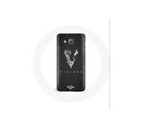 Funda para Samsung Galaxy A3 Vikings Serie Temporada 6 logo V Espada Gris Fondo Negro