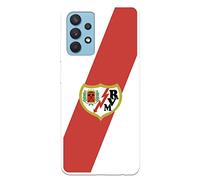 Funda para Samsung Galaxy A32 4G - A52s del Rayo Vallecano Escudo para Proteger tu móvil. Carcasa de Silicona Flexible con Licencia Oficial Rayo Vallecano