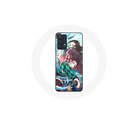 Funda para Samsung Galaxy A32 5G Tanjiro y Nezuko Demon Slayer Kimetsu no Yaiba Anime - Maniacase