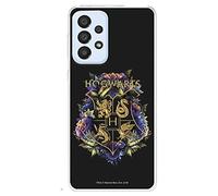 Funda para Samsung Galaxy A33 5G Oficial de Harry Potter Hogwarts Floral Transparente para Proteger tu móvil. Carcasa para Samsung de Silicona Flexible con Licencia Oficial de Harry Potter