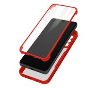 Funda para Samsung Galaxy A33 5G posterior plexiglás y frontal de polímero Rojo