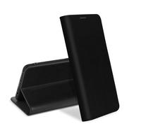 Funda para Samsung Galaxy A41 de piel y cartera con F. Soporte - Negro