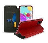Funda para Samsung Galaxy A41 Polipiel Monedero con Soporte - Rojo