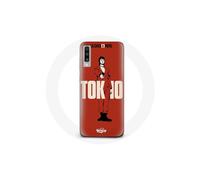 Funda para Samsung Galaxy A50 La casa de papel Fanart de Tokyo logo Fondo Rojo
