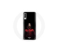 Funda para Samsung Galaxy A50 La casa de papel Máscara Fondo Negro