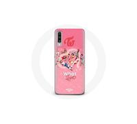 Funda para Samsung Galaxy A50 Logo TWICE Rojo Afiches What Is Love