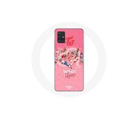 Funda para Samsung Galaxy A51 5G Logo de TWICE Rojo Affiche What Is Love