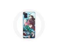 Funda para Samsung Galaxy A51 5G Tanjiro y Nezuko Demon Slayer Kimetsu no Yaiba Anime