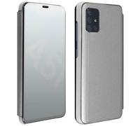 Funda para Samsung Galaxy A51 Efecto Espejo translúcida F.Soporte - Plata