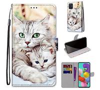 Funda para Samsung Galaxy A51 PU Cartera Flip