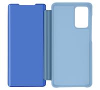 Funda para Samsung Galaxy A52 Cierre Translúcido Espejo Soporte Azul