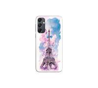 Funda para Samsung Galaxy A54 Torre Eiffel Mariposa colorida Maniacase