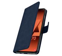 Funda para Samsung Galaxy A70 Cartera Vintage con F. Soporte - Azul oscuro