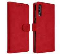 Funda para Samsung Galaxy A70 Cartera Vintage con F. Soporte - Rojo
