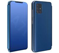 Funda para Samsung Galaxy A71 Efecto Espejo translúcida F.Soporte - Azul