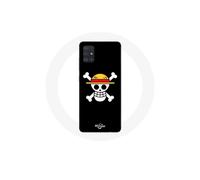 Funda para Samsung Galaxy A71 One Piece Manga Calavera Fondo Negro