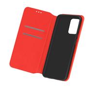 Funda para Samsung Galaxy A72 Tarjetero Soporte Vídeo Rojo