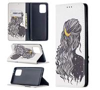Funda para Samsung Galaxy A91 / S10 Lite, PU Cuero Case Flip Protectora Cover con Soporte, Ranuras para Tarjetas Cierre Magnético Billetera Tapa Carcasa para Galaxy A91 / S10 Lite, Muchacha