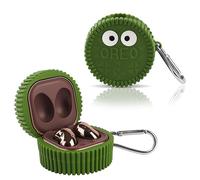 Funda para Samsung Galaxy Buds2 Pro (2022), Galaxy Buds 2 (2021), Galaxy Buds Pro (2021), Galaxy Buds Live (2020), XMBYGY Silicone Cover with Keychain for Galaxy Buds Earbuds (EyeGreen)