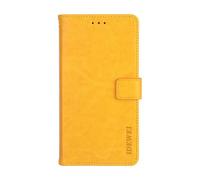 Funda para Samsung Galaxy J1 2016,Caja de teléfono Plegable magnética de Cuero PU Compatible con Samsung Galaxy J1 2016 Fundas,Diseño de Billetera con Ranuras para Tarjetas -Yellow