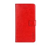 Funda para Samsung Galaxy J1 2016,Caja de teléfono Plegable magnética de Cuero PU Compatible con Samsung Galaxy J1 2016 Fundas,Diseño de Billetera con Ranuras para Tarjetas -Red