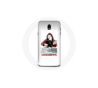 Funda para Samsung Galaxy J5 2017 La casa de papel máscara logo fondo blanco