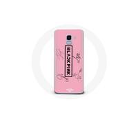 Funda para Samsung Galaxy J6 2018 Logo de Miembros de Blackpink Born Pink Fondo Rosa Negro