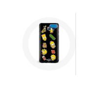 Funda para Samsung Galaxy J7 Los Simpson pegatinas fondo negro