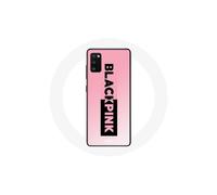 Funda para Samsung Galaxy S20 Blackpink Grupo de K-pop Logo Negro Rosa Fondo Rosa