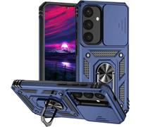Funda para Samsung Galaxy S20 con protección de cámara, carcasa blindada con anillo de metal de 360°, soporte militar, antigolpes, carcasa dura para Samsung S20 Cover (azul)