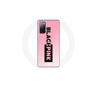 Funda para Samsung Galaxy S20 FE Blackpink Grupo de K-pop Logo Negro Rosa Fondo Rosa