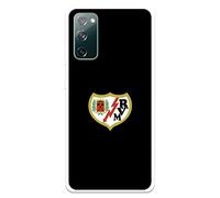 Funda para Samsung Galaxy S20 FE del Rayo Vallecano Escudo Fondo Negro para Proteger tu móvil. Carcasa de Silicona Flexible con Licencia Oficial Rayo Vallecano