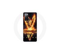 Funda para Samsung Galaxy S20 FE Vikings Serie Temporada 6 logo V Espada de Fuego Fondo Negro