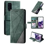 Funda para Samsung Galaxy S20 Lite Funda protectora de cuero ,Funda para Samsung SM-G781B/DS Galaxy S20 FE 5G / SM-G781U1/DS SM-G780F/DSM SM-G781W SM-G781V / S20 Fan Edition Funda Carcasa Case Green