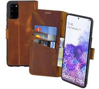 Funda Para Samsung Galaxy S20 Plus Cartera Case Protección Cover En Café Antiguo